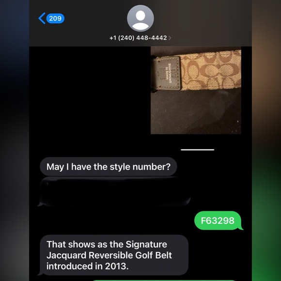 HP!🎉COACH SIGNATURE REVERSIBLE JACQUARD BELT - VINTAGE 2013 ✨ - Picture 7 of 7